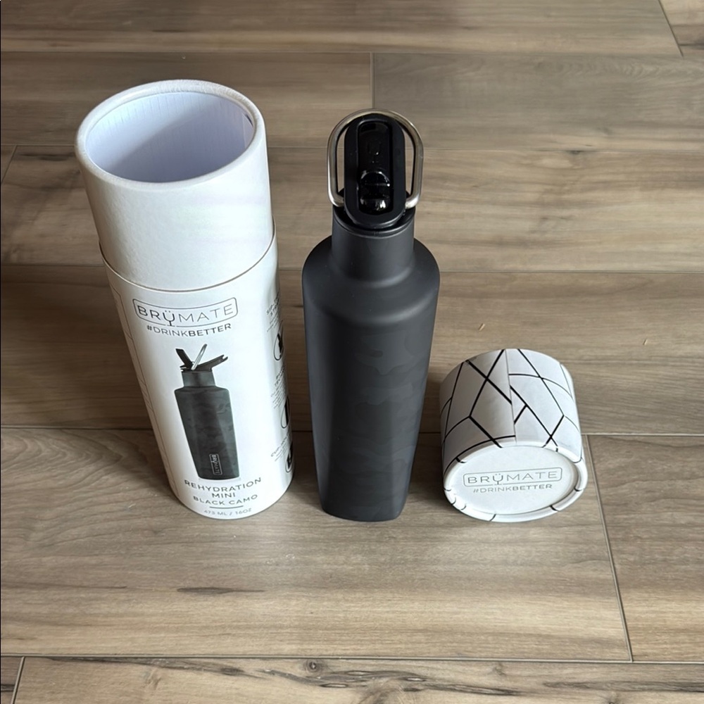 BrüMate Black Camo Rehydration Mini Water Bottle